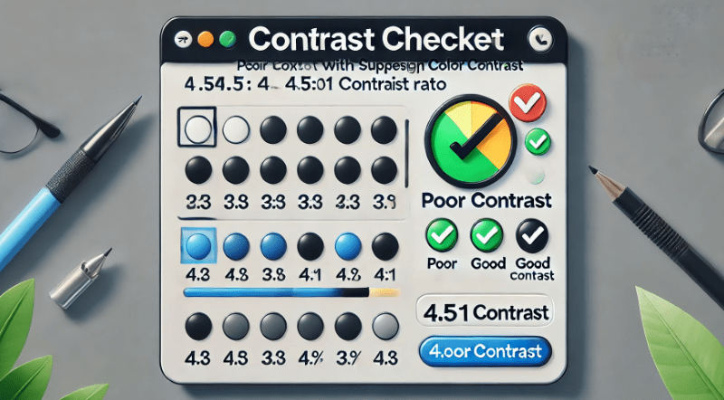 4. Maintain Sufficient Color Contrast