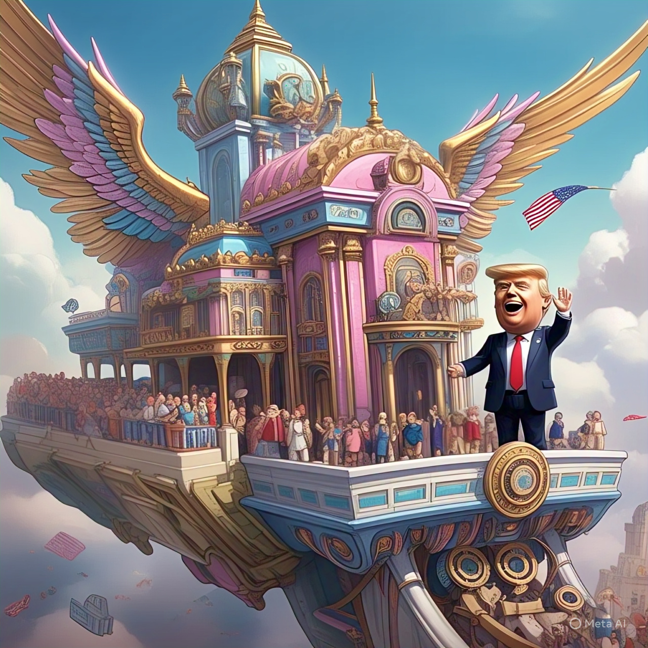trumps flying palace in the sky