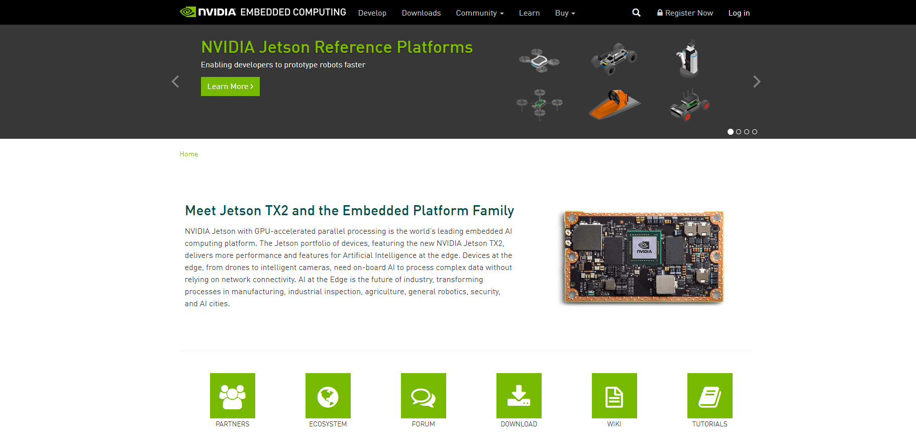 NVIDIA Embedded Computing Homepage