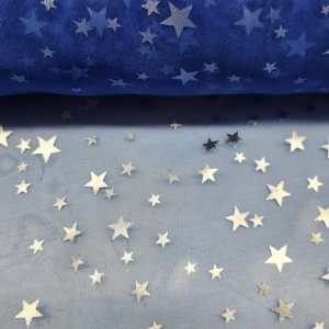 Organza Gasa Cristal Estrellas Francia