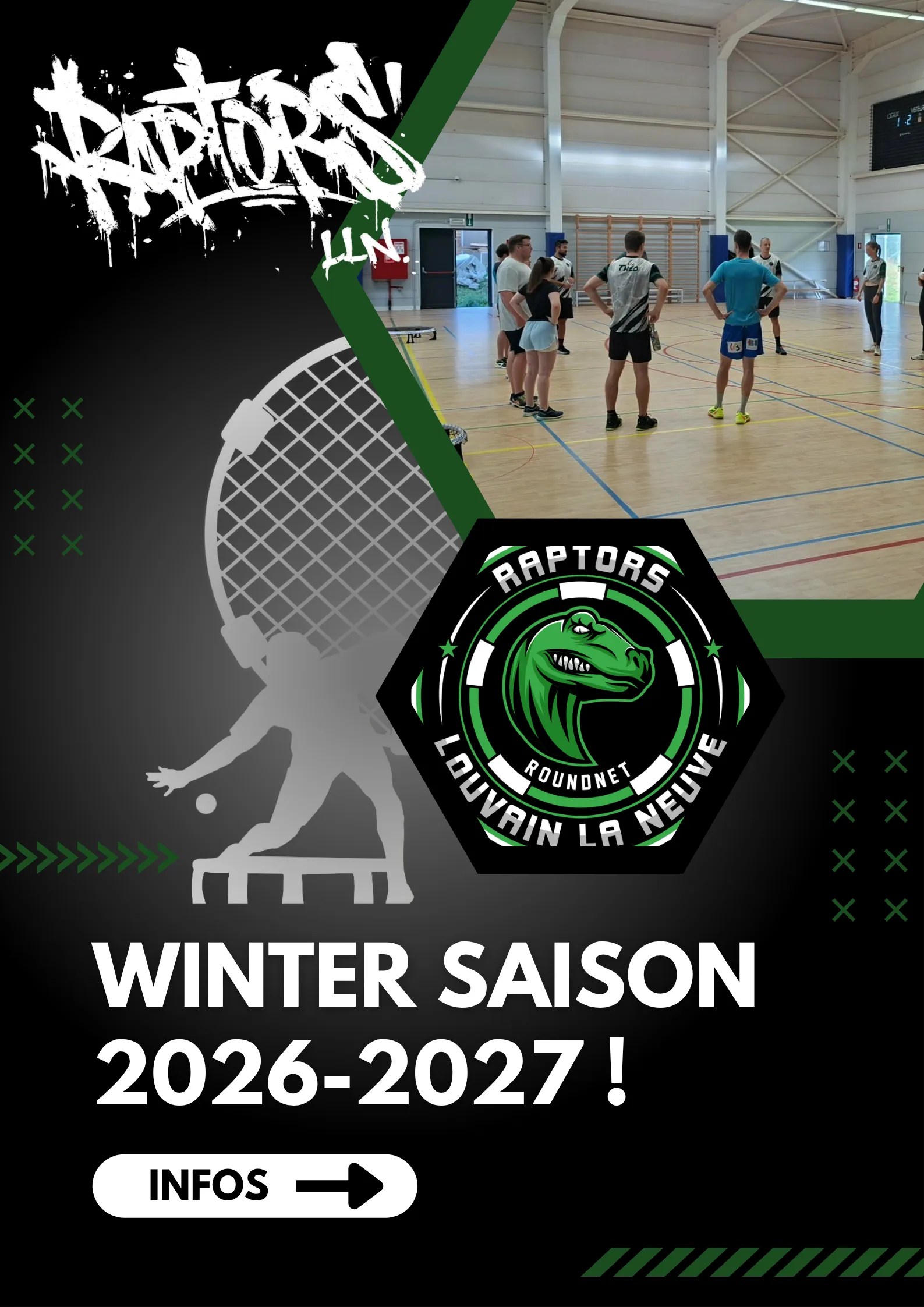 Winter Saison Roundnet raptors LLN 2026-2027