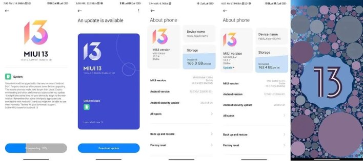 واجهة MIUI 13