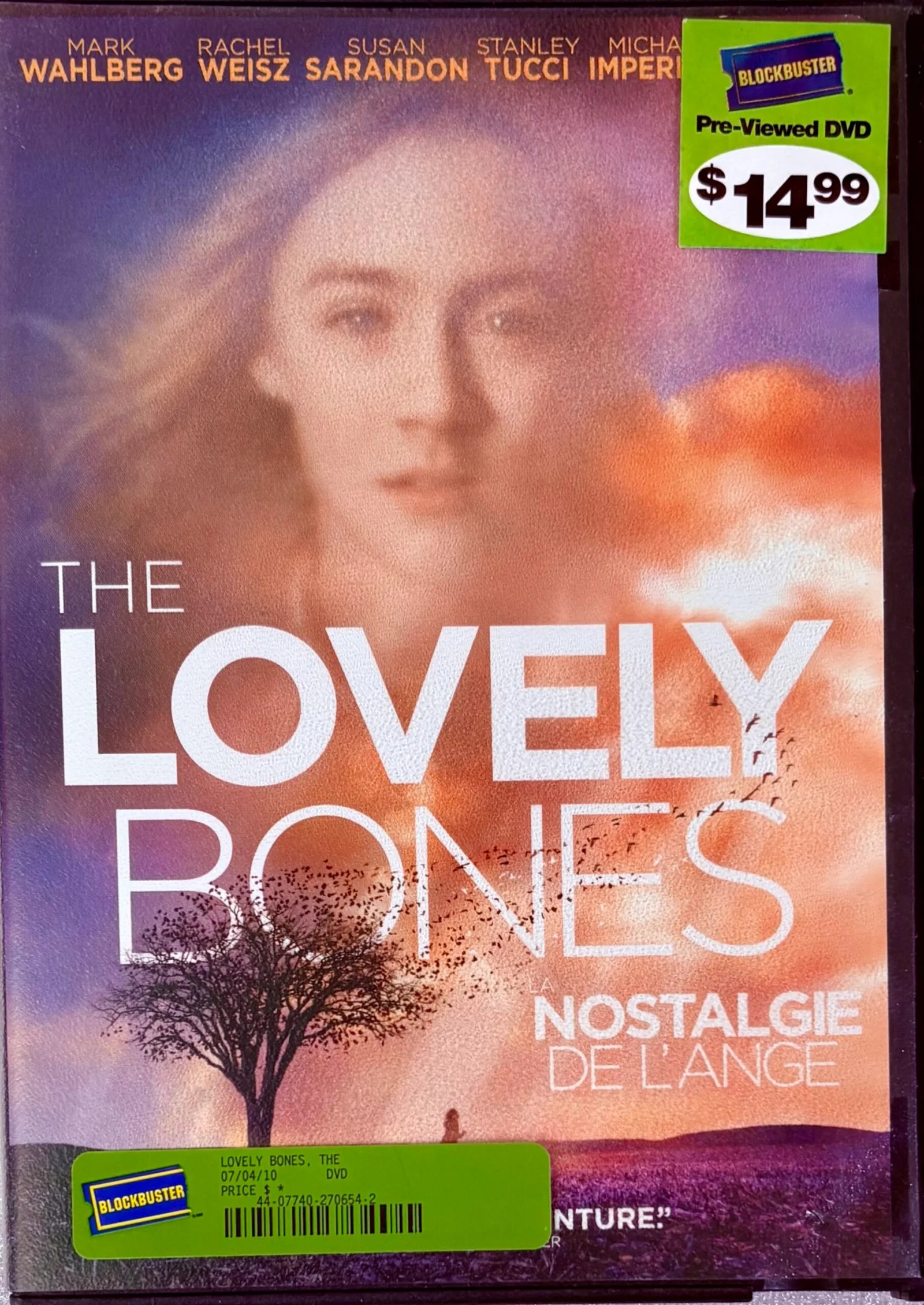 The Lovely Bones (DVD, 2009) Mark Wahlberg Saoirse Ronan Drama Paramount The Lovely Bones (Dvd ) Mark Wahlberg Saoirse Ronan Drama Paramount| Rare Flicks Plus!