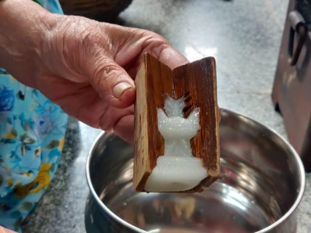 Freshly prepared Sakkare Acchu