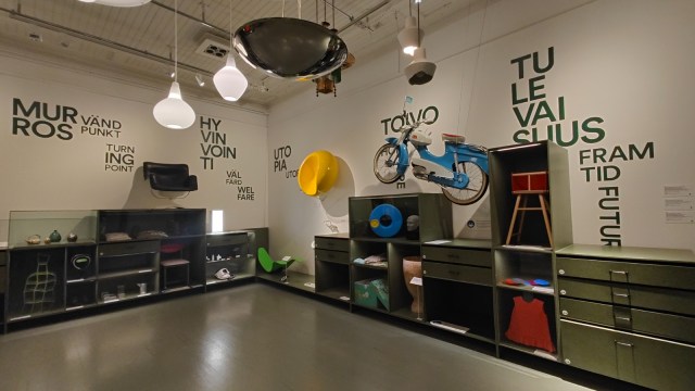 Inside Design Museum in Helsinki