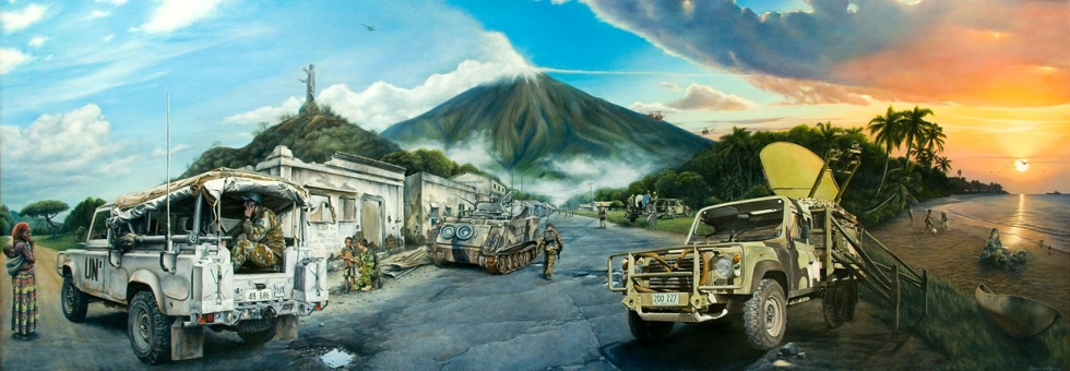 Painting of Signallers in Stablisation
