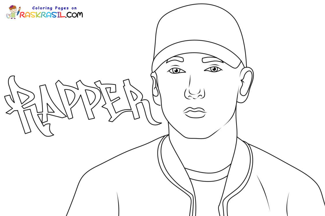 Kanye west coloring page