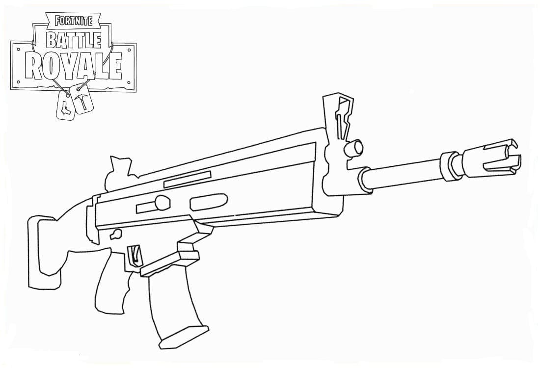 Weitere ideen zu ausmalbilder, ausmalen, fortnite. Coloriage Fortnite Pistolet