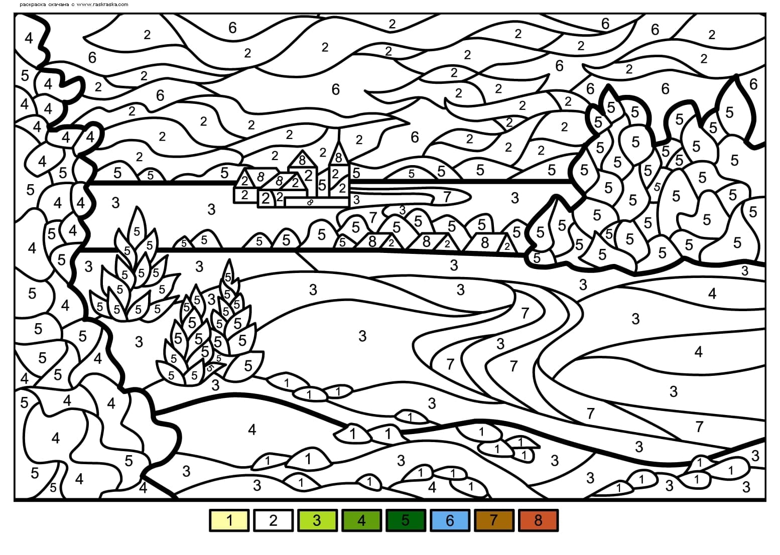 scenery coloring pages for adults 60 pictures free printable