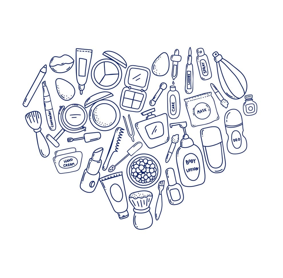 нарисованные ногти для раскраски