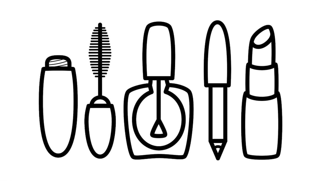 нарисованные ногти для раскраски