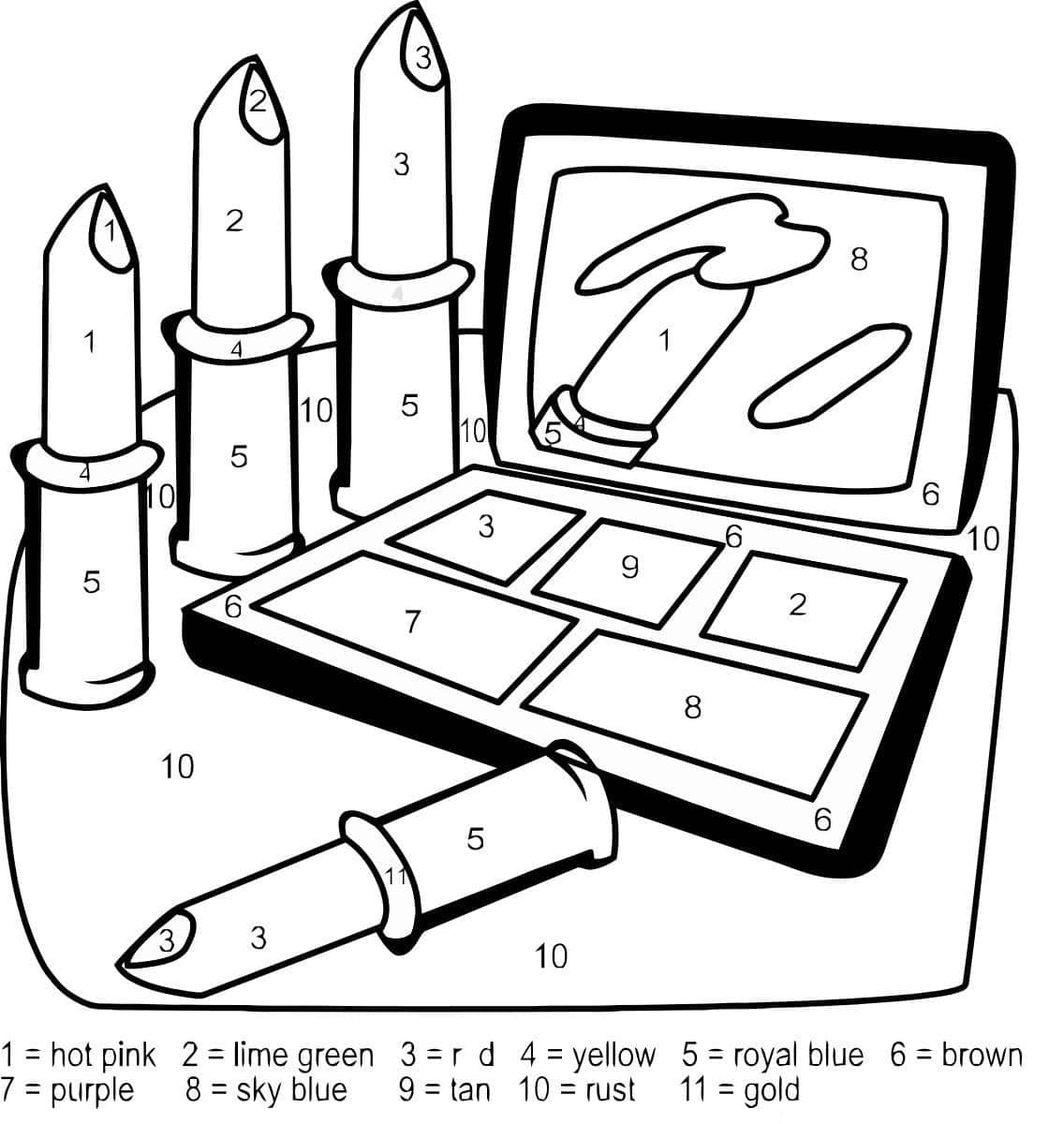 нарисованные ногти для раскраски