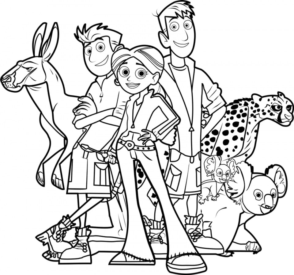 Wild kratts creature power discs coloring pages coloring pages