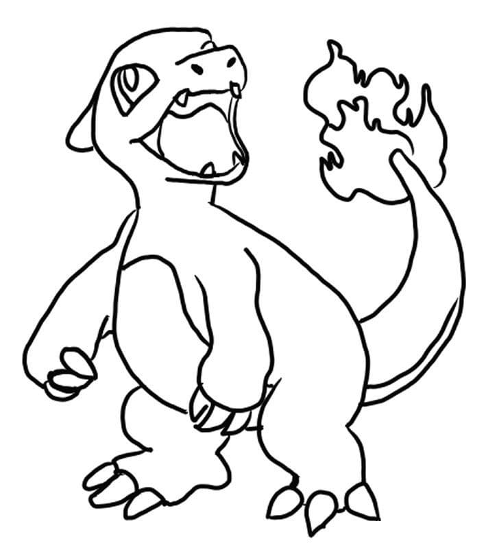 charmander coloring pages