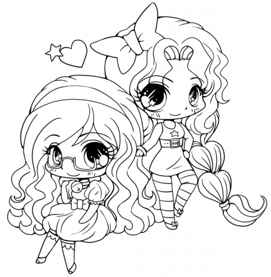 chibi coloring pages 100 pictures free printable