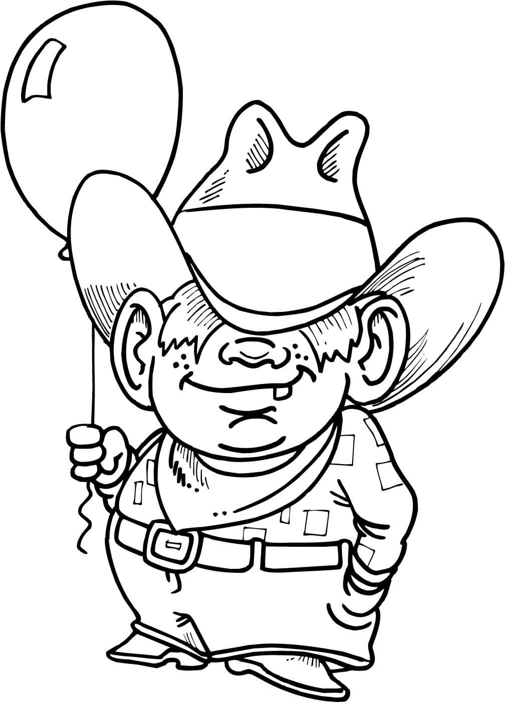 cowboy coloring pages