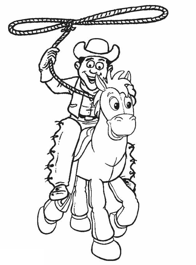 cowboy coloring pages