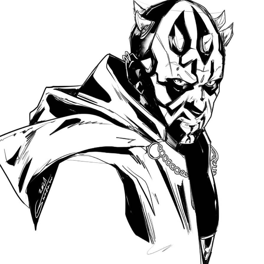 26+ darth maul coloring pages