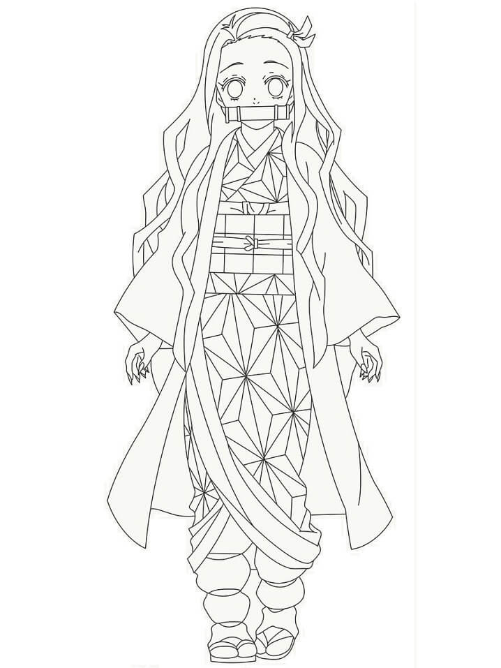 demon slayer coloring pages