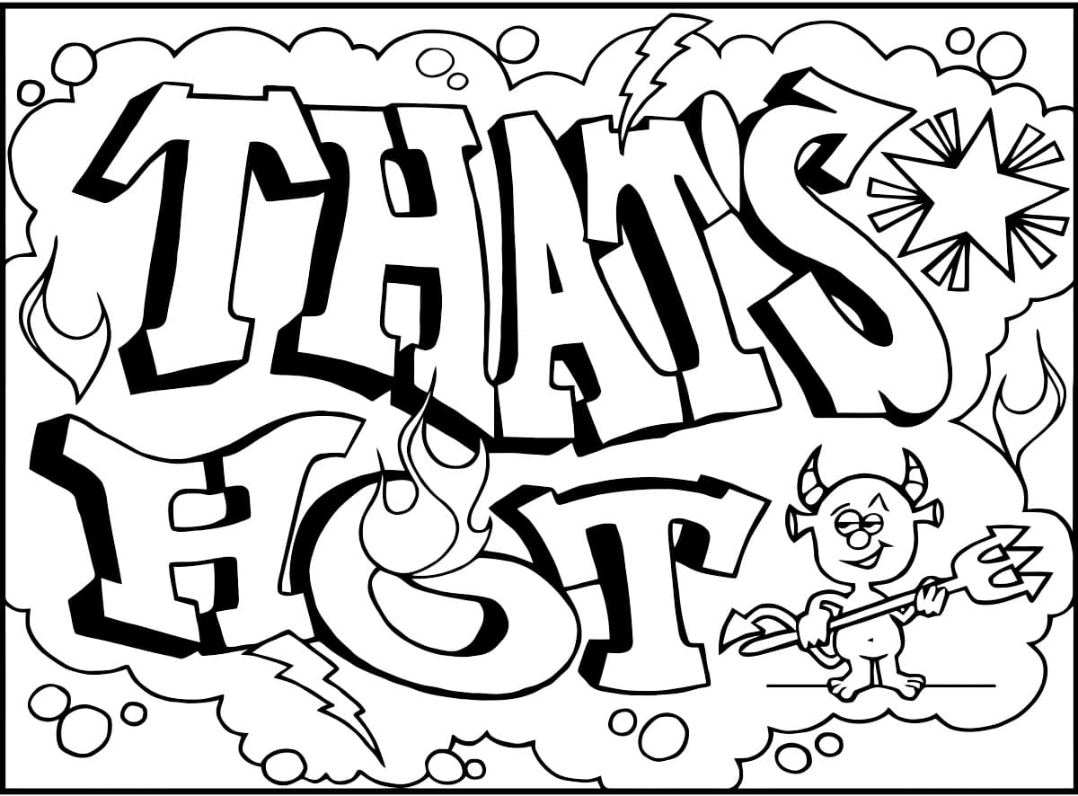 graffiti coloring pages 100 pictures free printable