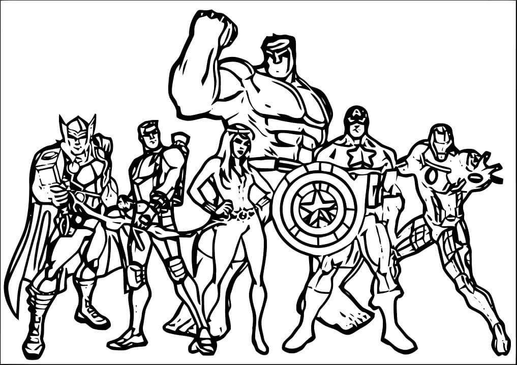 hawkeye coloring pages