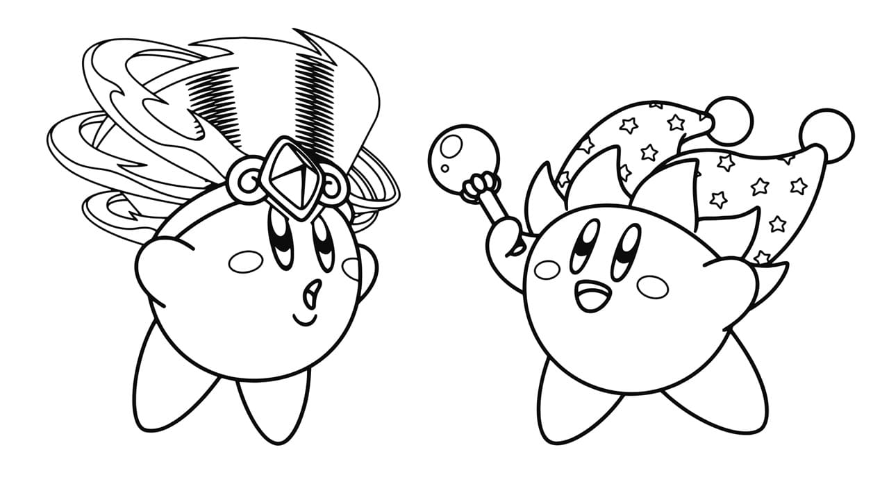 Each printable highlights a word that starts. Kirby Coloring Pages 100 Pictures Free Printable