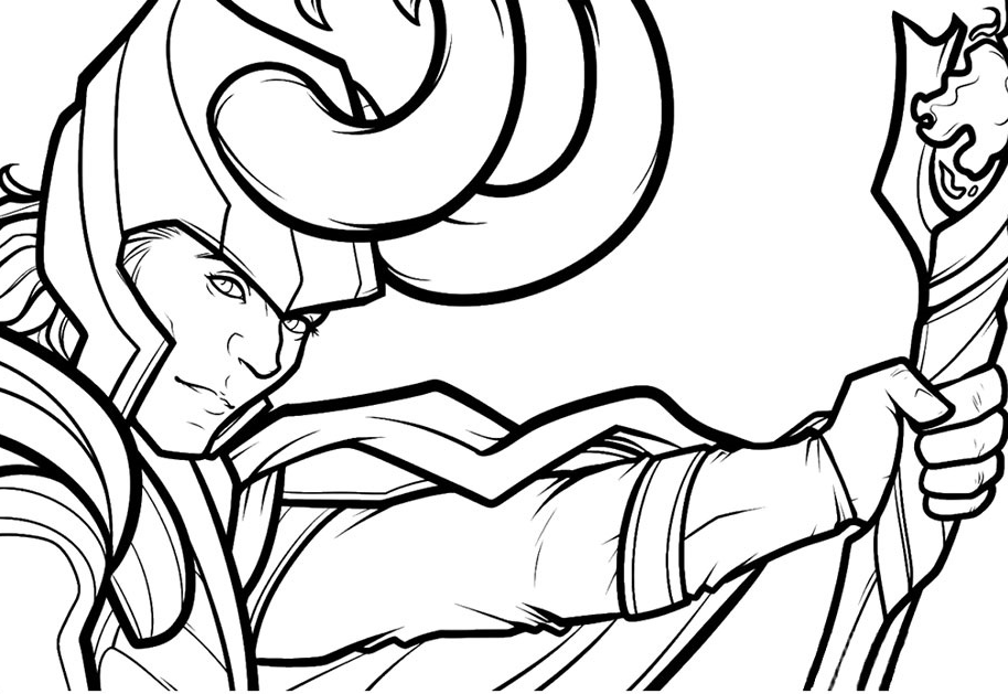 A frost giant born smaller than the rest of his species, he was the adopted brother, former nemesis, and friend of thor odinson; Loki Coloring Pages 30 New Pictures Free Printable Marvel Character