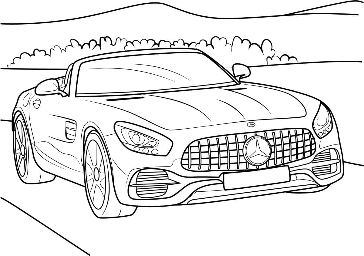 Mercedes Benz Amg Ausmalbilder - Ausmalbild Mercedes Benz Sls Amg