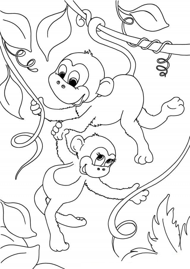 Free unicorns coloring page to print and color. Monkey Coloring Pages 100 Pictures Free Printable