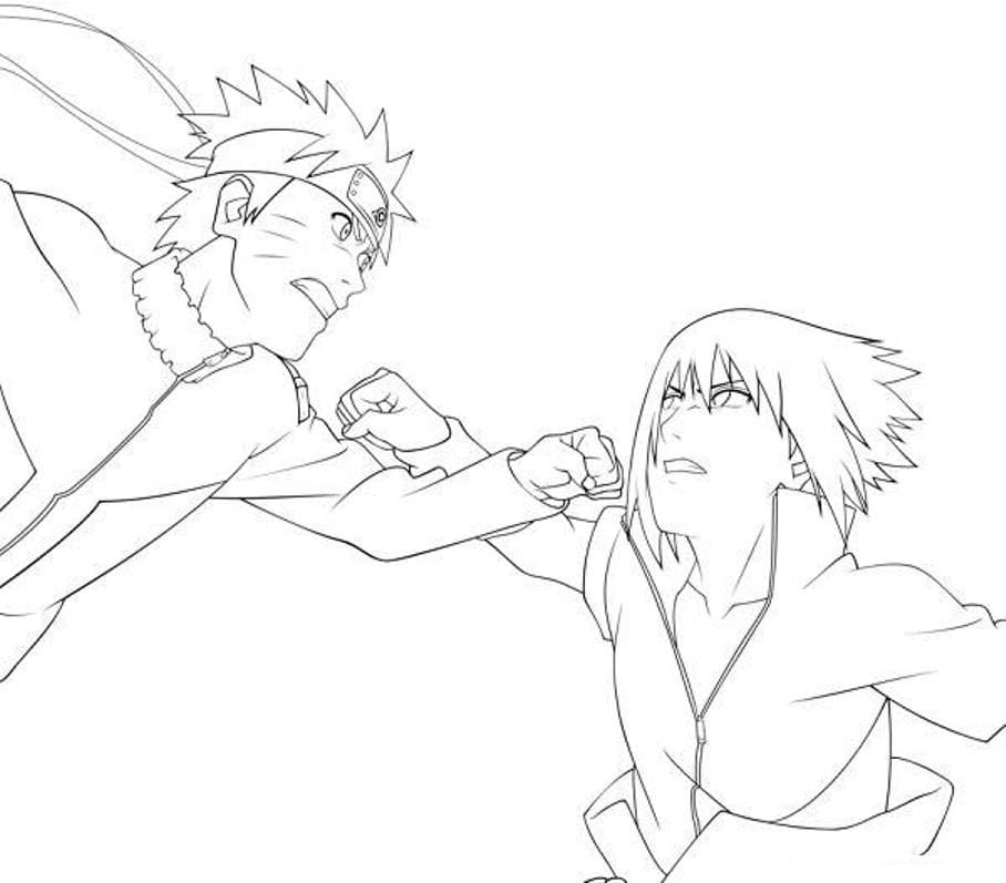 pics Naruto Vs Sasuke Coloring Pages sasuke coloring pages 100 pictures free printable