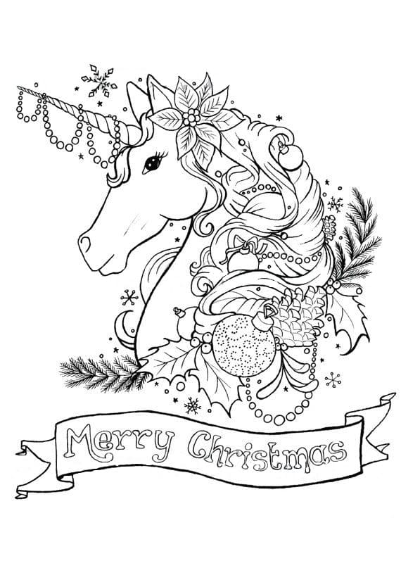 christmas unicorn coloring pages 30 pictures free printable