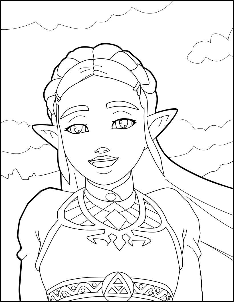 the legend of zelda coloring pages 100 pictures free printable