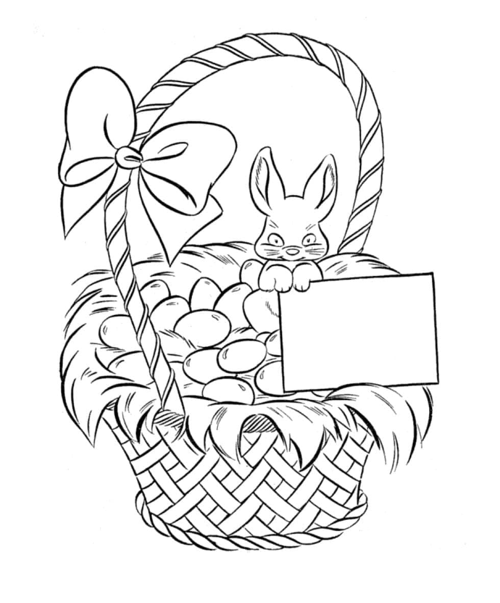 Grab your basket and go on the egg hunt. Easter Egg Basket Coloring Pages