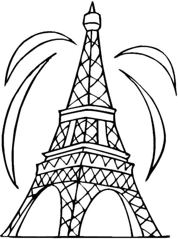 Eiffel tower, the tallest structure in the whole of paris was built in 1889. Eiffel Tower Coloring Pages 60 Pictures Free Printable