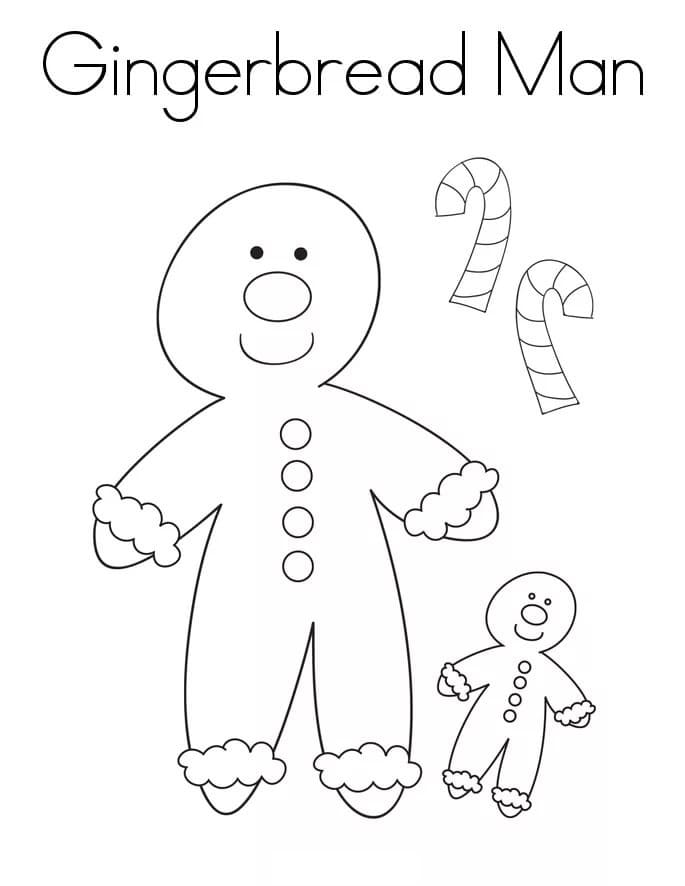 Ausmalbild Lebkuchenmann Kostenlos Ausdrucken
