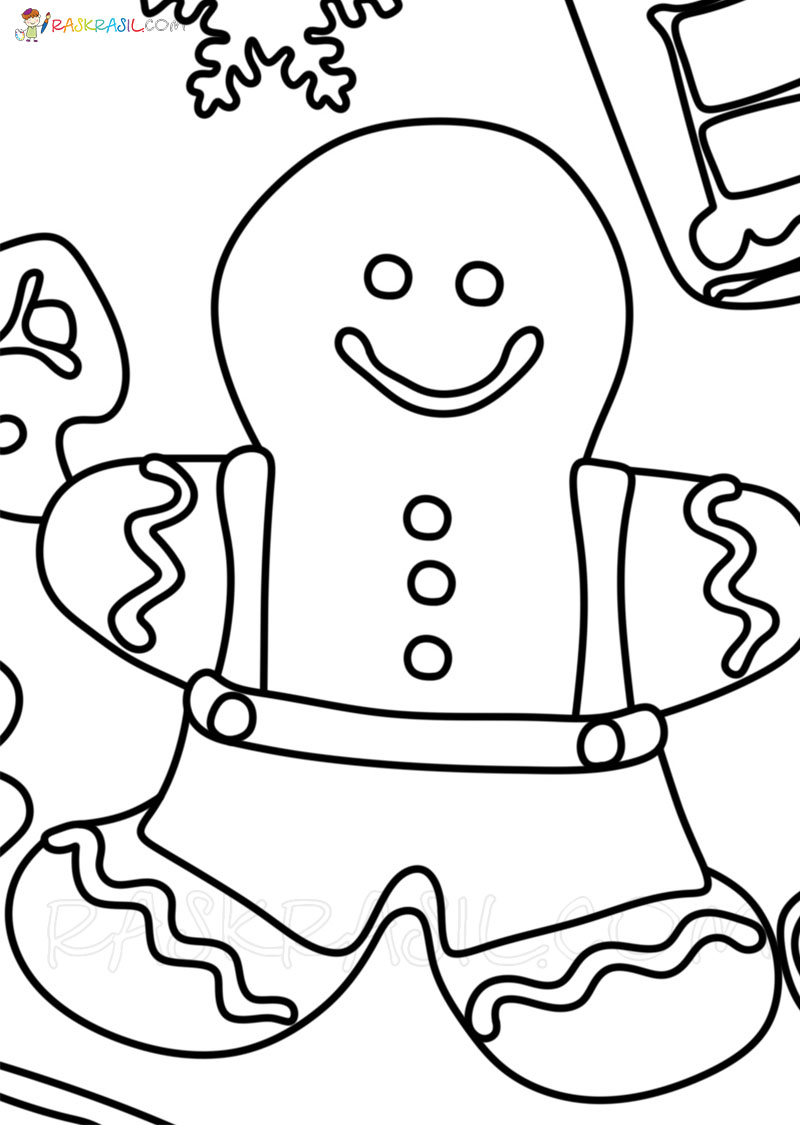 Ausmalbild Einfacher Lebkuchenmann Ausmalbilder Kostenlos Zum Ausdrucken