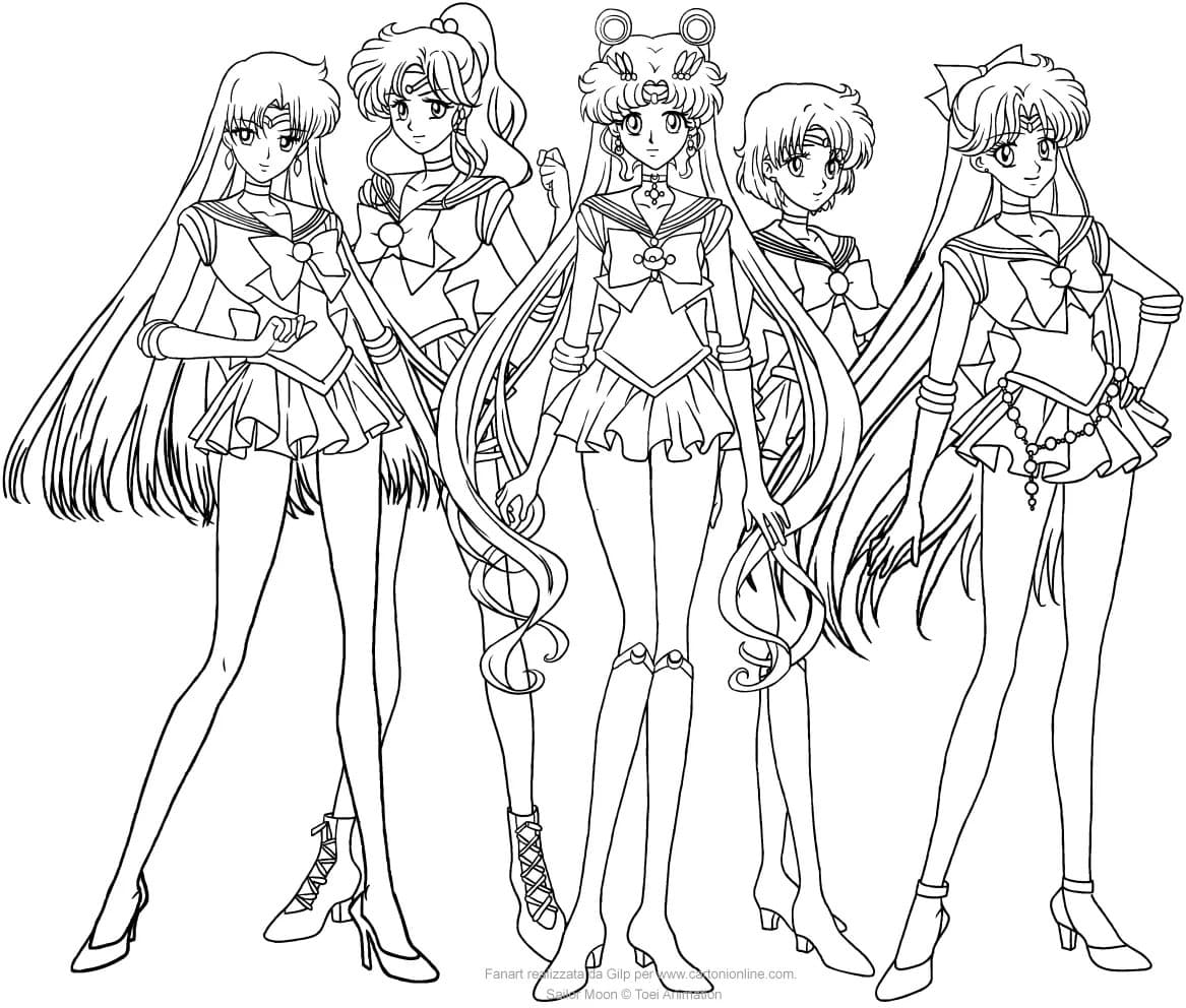Ausmalbilder Von Sailor Moon Zum Drucken