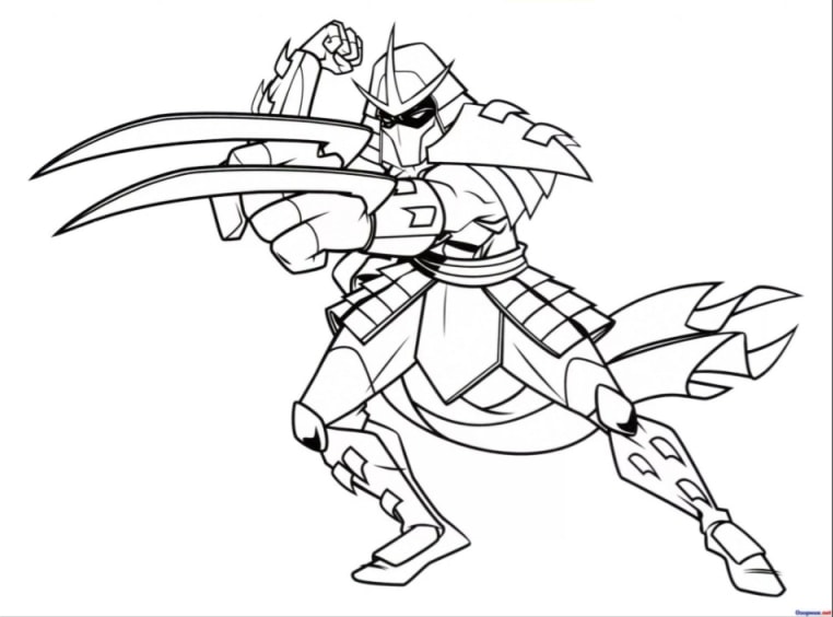 Shredder Malvorlage Coloring And Malvorlagan