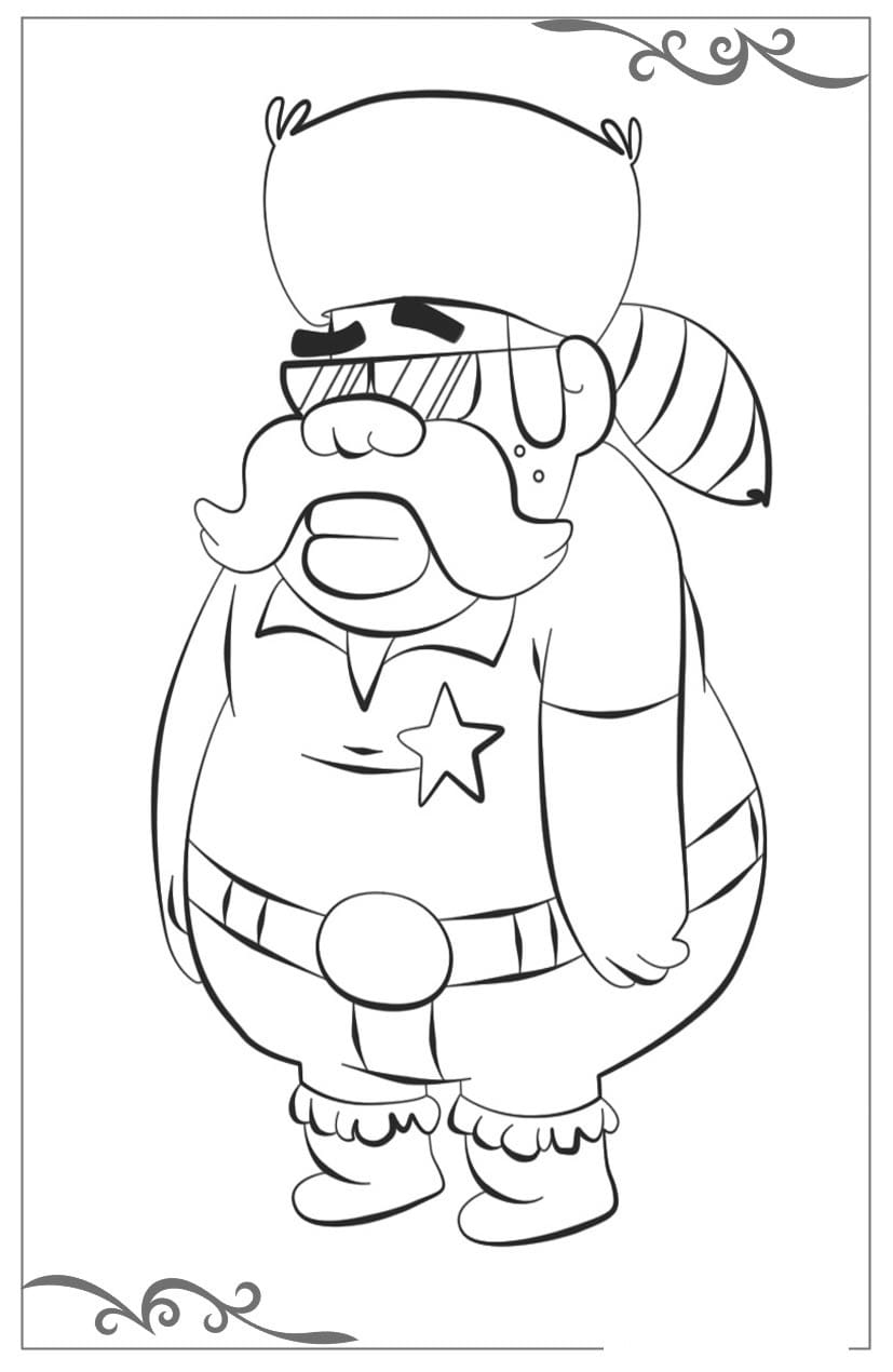 Gravity Falls Coloring Pages Print All The Characters