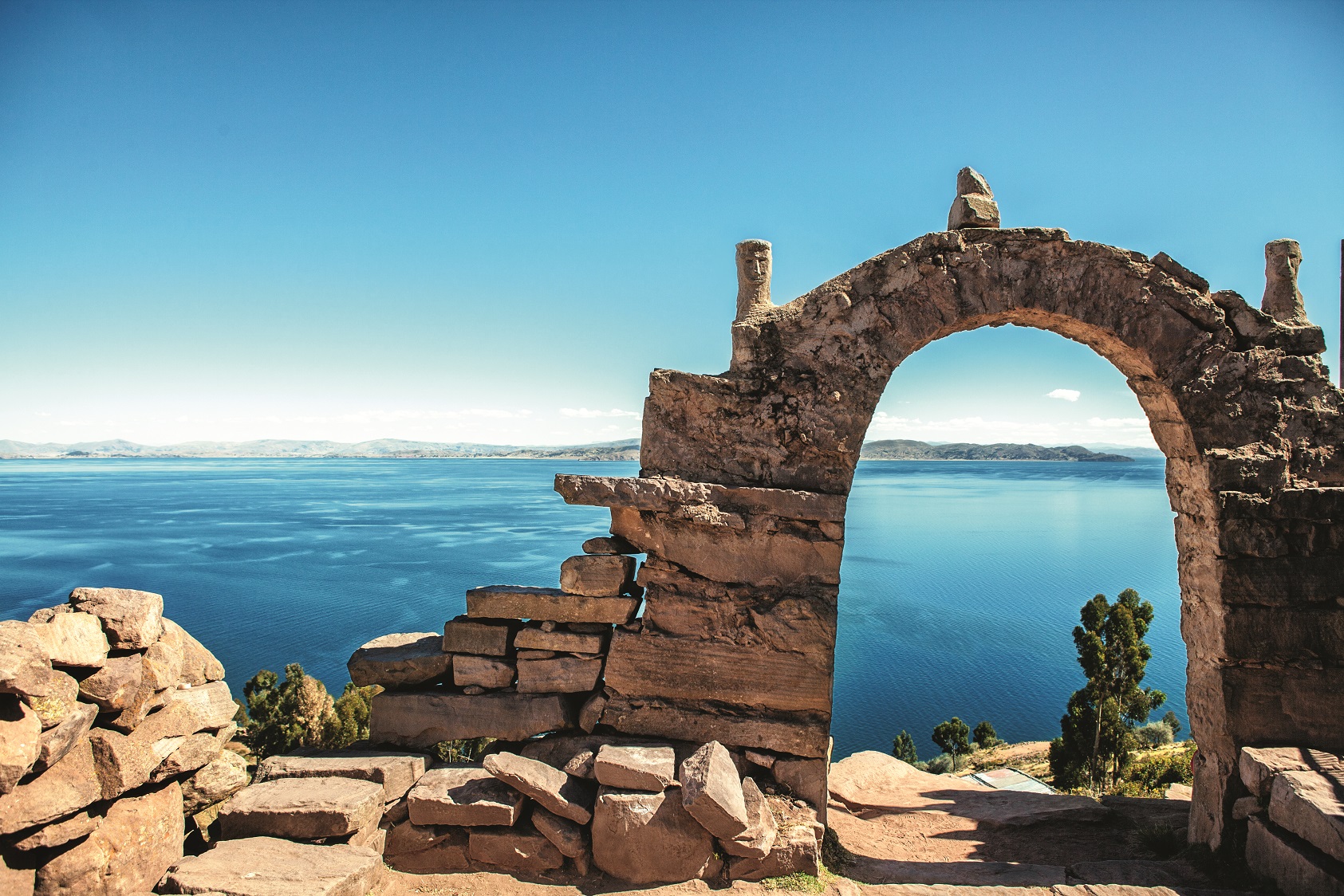 Isla de Taquile en el Lago Titicaca