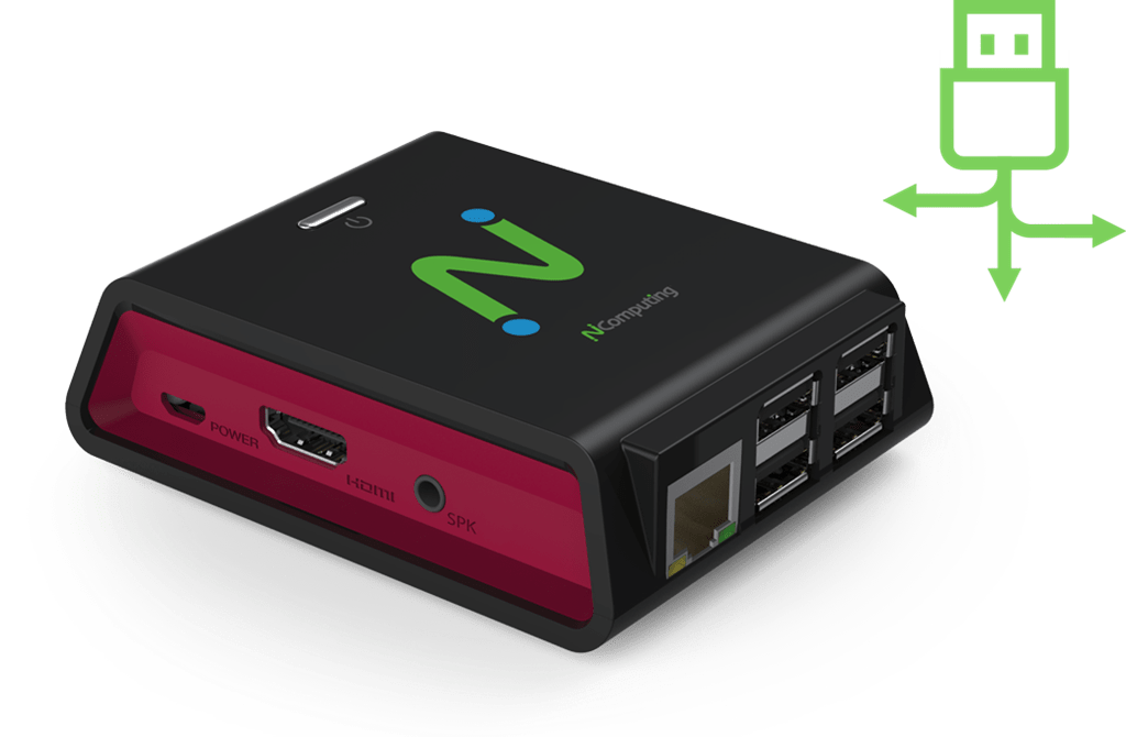 NComputing RX300 el cliente ligero basado en Raspberry Pi 3
