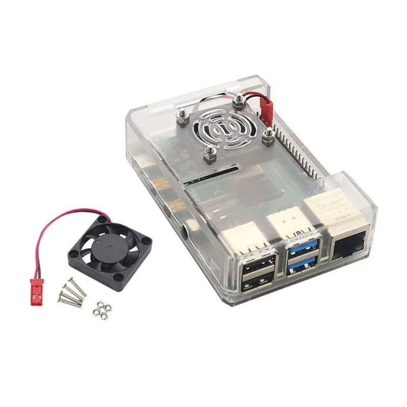 Plastic Din Case For Raspberry Pi 4b Raspberry Pi Case Accessaries Customization And - Elegant Landscape Pattern - High Resolution