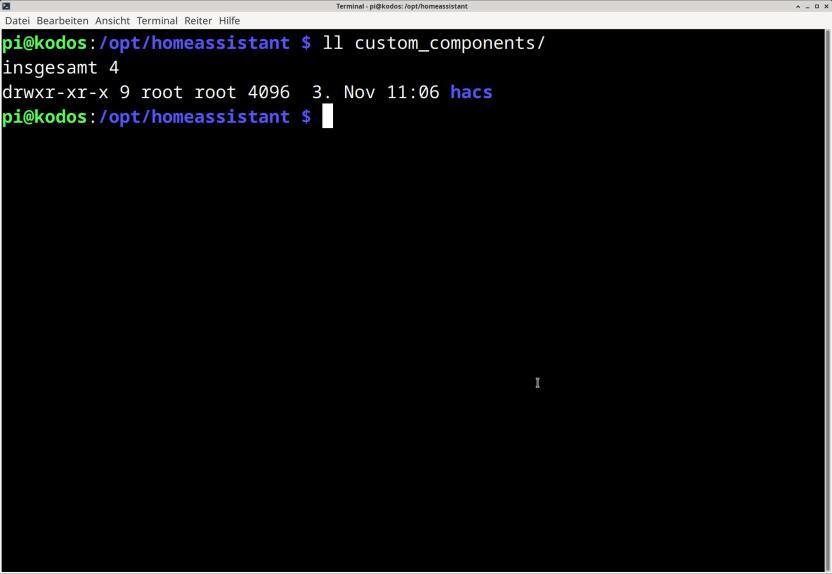 hacs Verzeichnis in custom_components