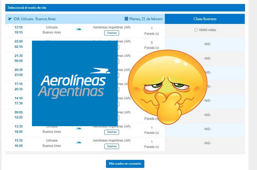 Horrible!! Aerolíneas Argentinas, de cuarta: aumento de un 29% en valores  de Tarifa Base y basura para canjes de millas – Ratamundo.com