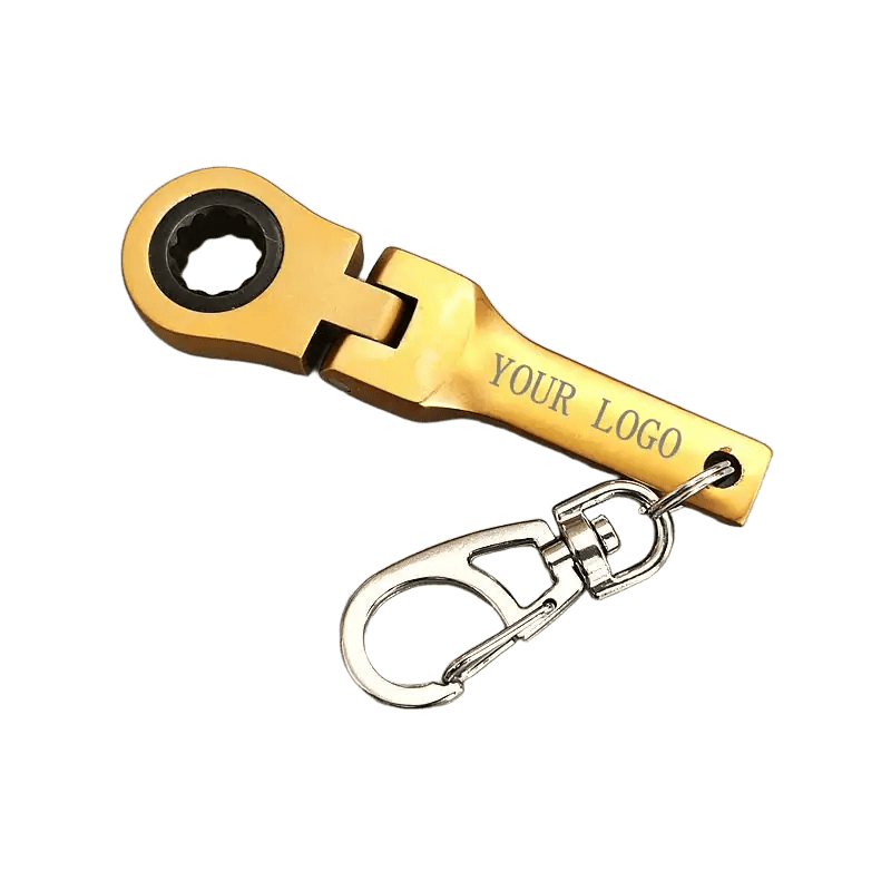 Custom Engraved Ratcheting Wrench Keychain