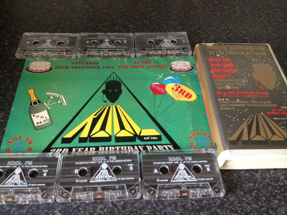Kool FM 3rd Birthday Party archive artwork Astoria London 26 November 1994