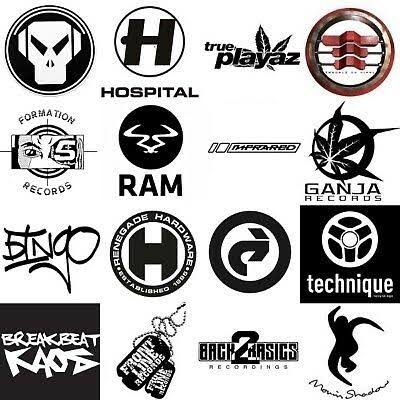 Rave record label artwork collection