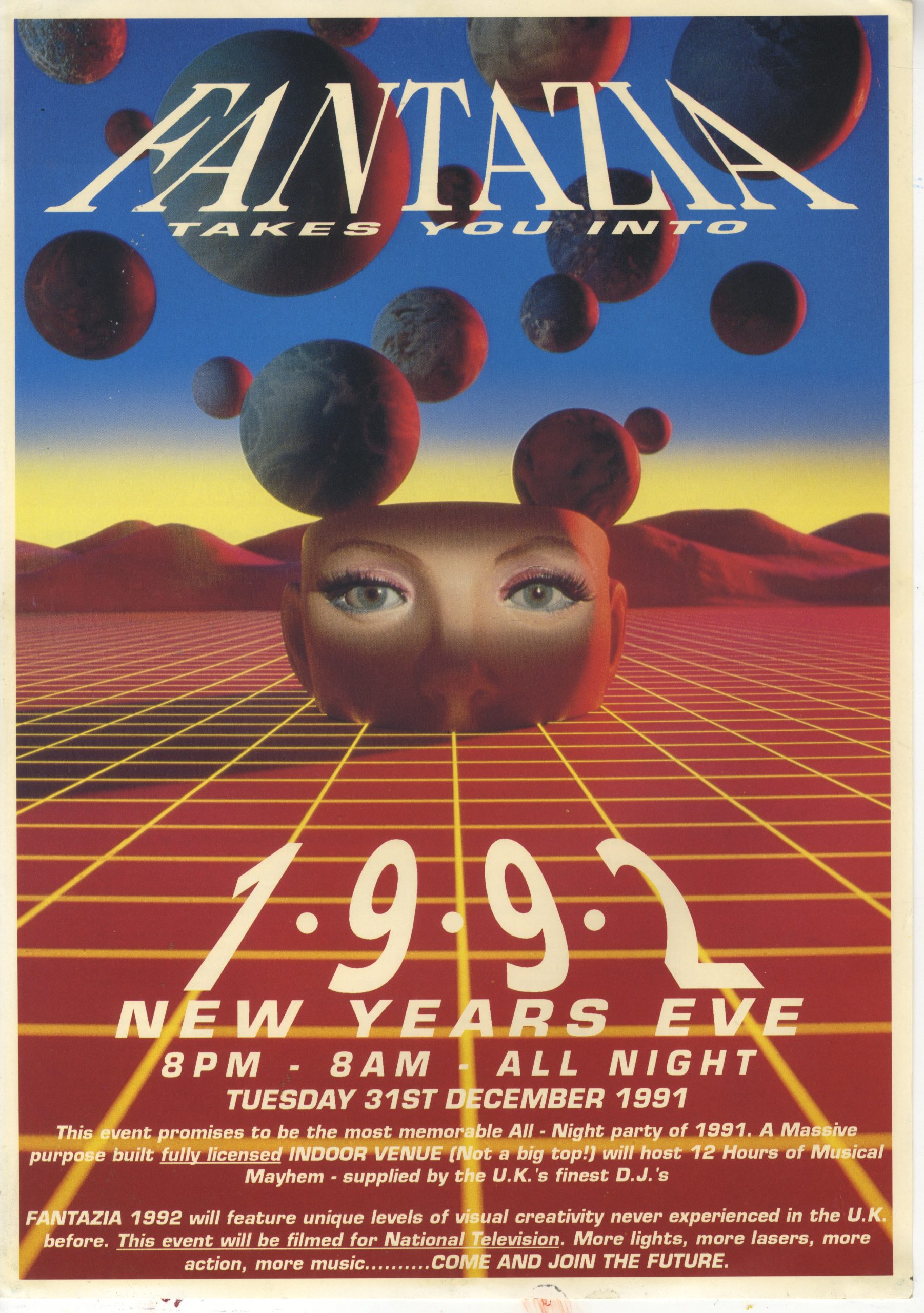 Fantazia rave flyer