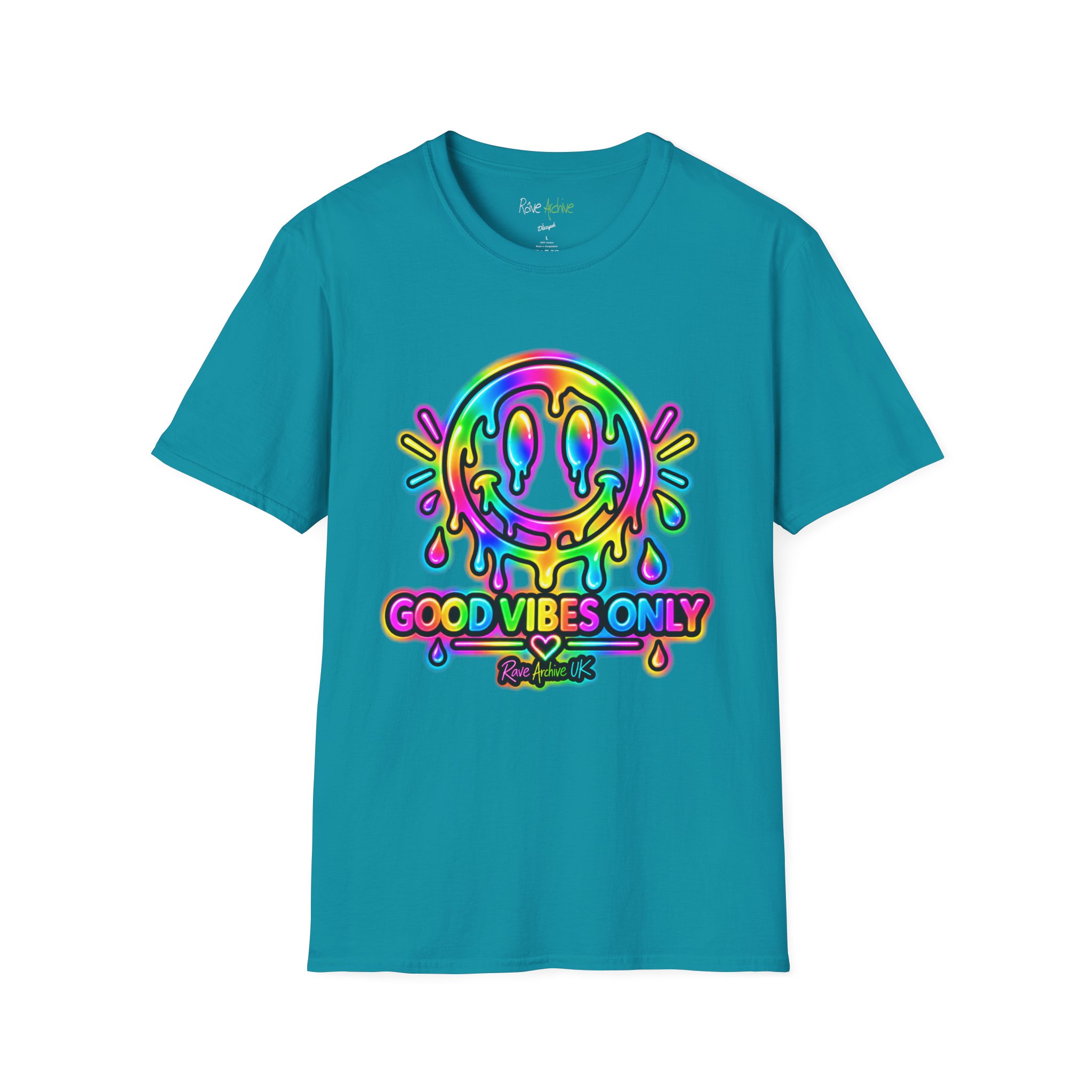 Rave Archive UK Good Vibes Smiley T-Shirt