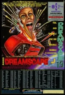 Dreamscape 19 Toil & Trouble flyer – The Sanctuary, Milton Keynes – 27 May 1995